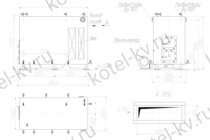 Котел на дровах КВД 0.7 чертеж